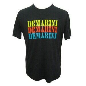 DEMARINI Men's (Size Large) Black Short Sleeve Graphic T-Shirt Baseball Softball